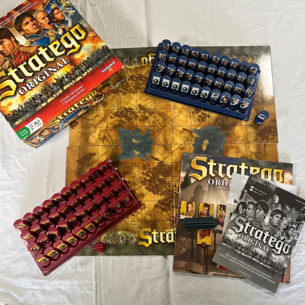 Sratego Original Board Game 3 Variations PlayMonster Complete Battlefield